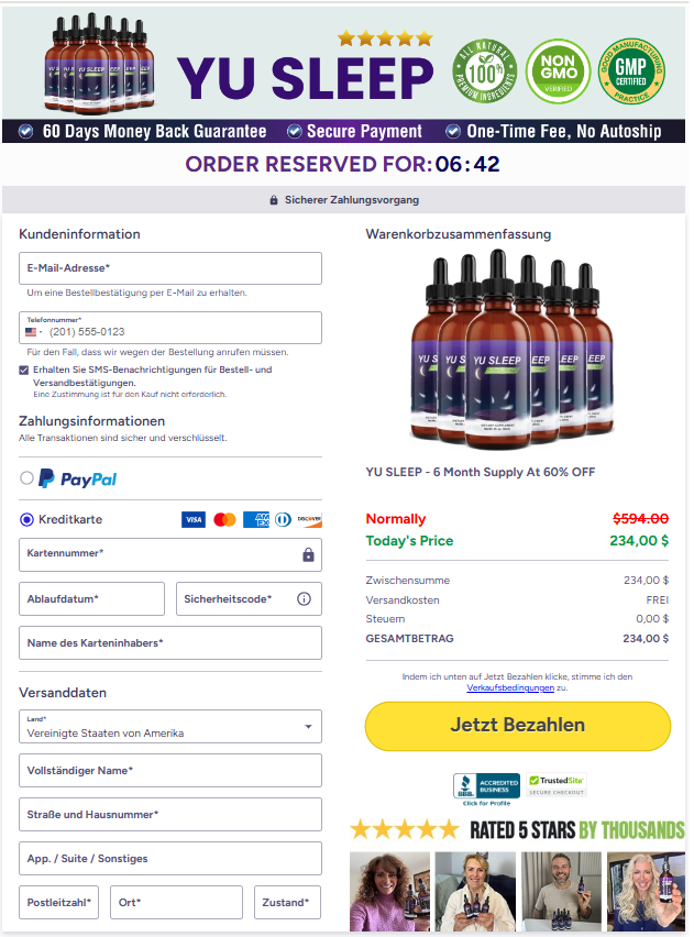 Yu Sleep order page